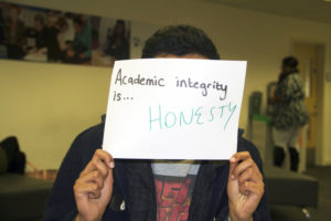 Academic Integriy is honesty