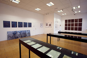 Avenue Gallery with exhibited work on the walls