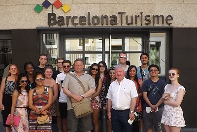 Events Management students in Barcelona