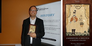 Matthew McCormack with his new book