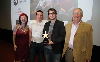 Student winners at Film Northants award ceremony