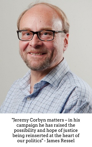 James Ressel with Jeremy Corbyn quote