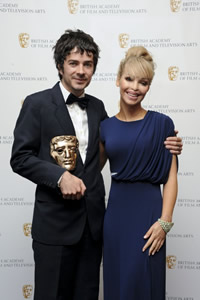 Jon Brown with Katie Piper at BAFTA awards