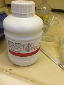 Sulphuric Acid bottle