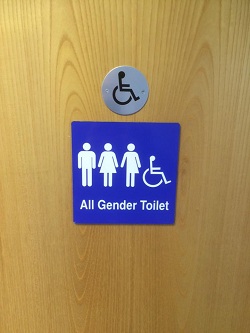 All Gender toilet sign