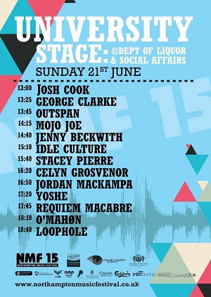 Northampton Music Festival poster