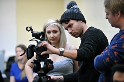 Media Production students working