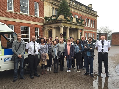 Police visit the University of Northampton