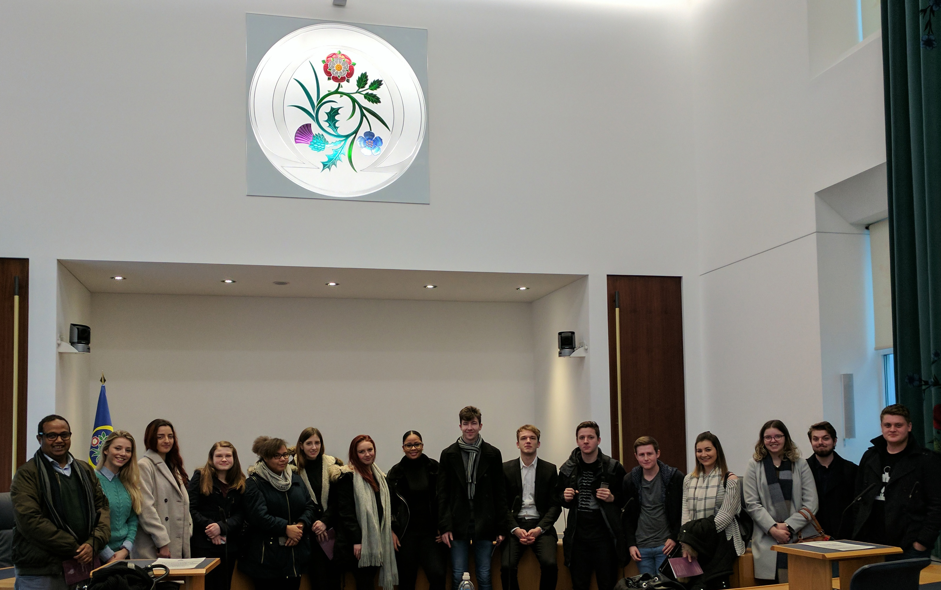 Journalism students at Supreme Court