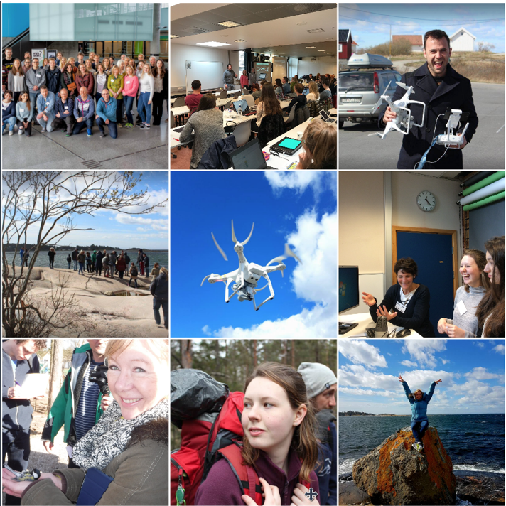 Norway trip montage - Students, staff and technology