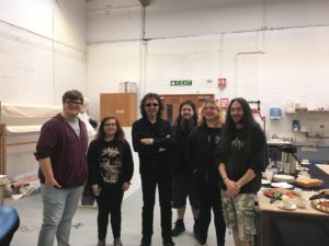 Tony Iommi with music students
