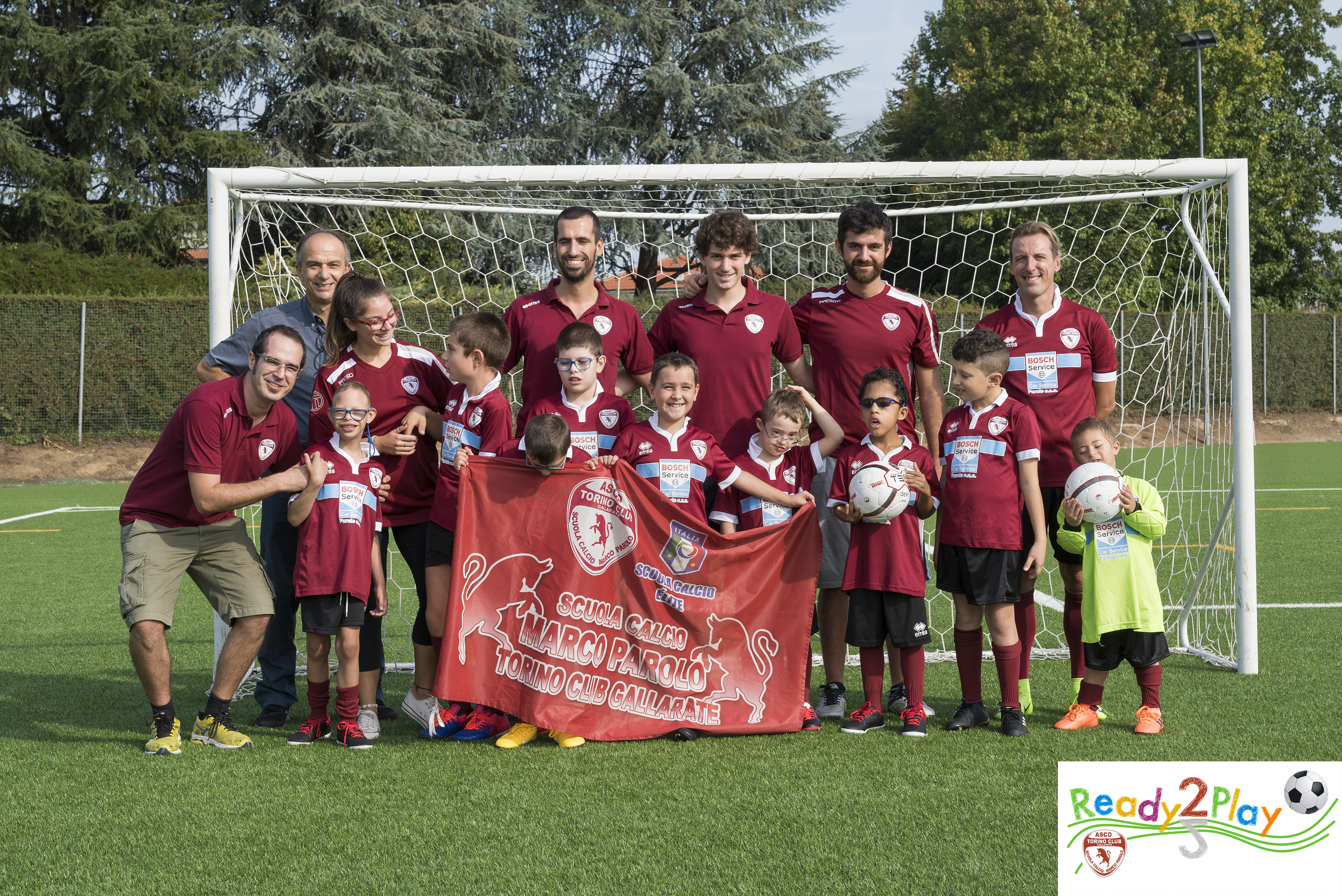 Photo of the football club for children with a learning disability in Italy called Ready2Play