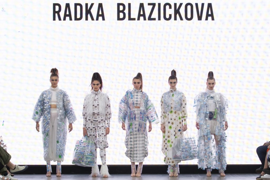 Photo of Radka's collection at Graduate Fashion Week