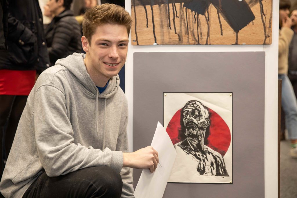 Alastair Hamilton, from Kimbolton School, was third in the Illustration category.