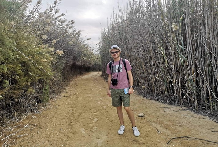 picture of Filip Kovachevich on his trip to the United Arab Emirates.