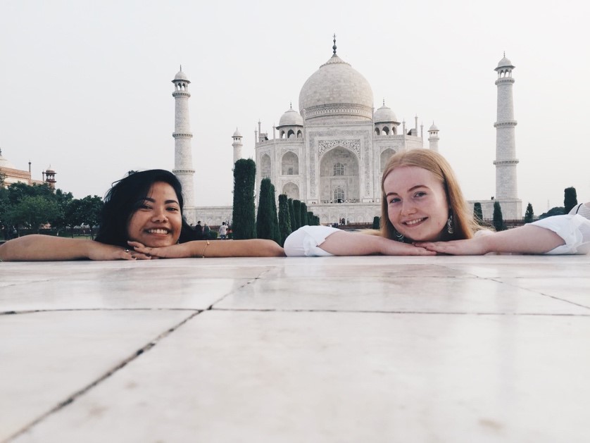 Adult Nursing student Kate Butler Taj Mahal India
