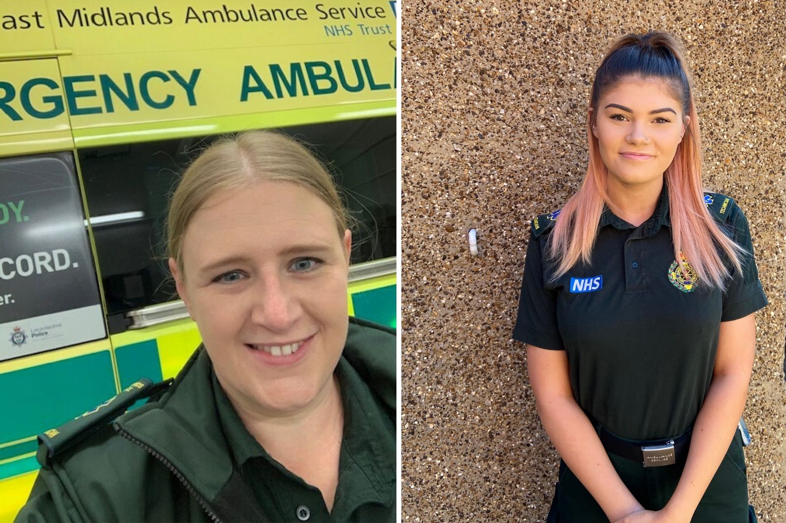 Felicity Hubbard and Anna Leitch Paramedic Science students