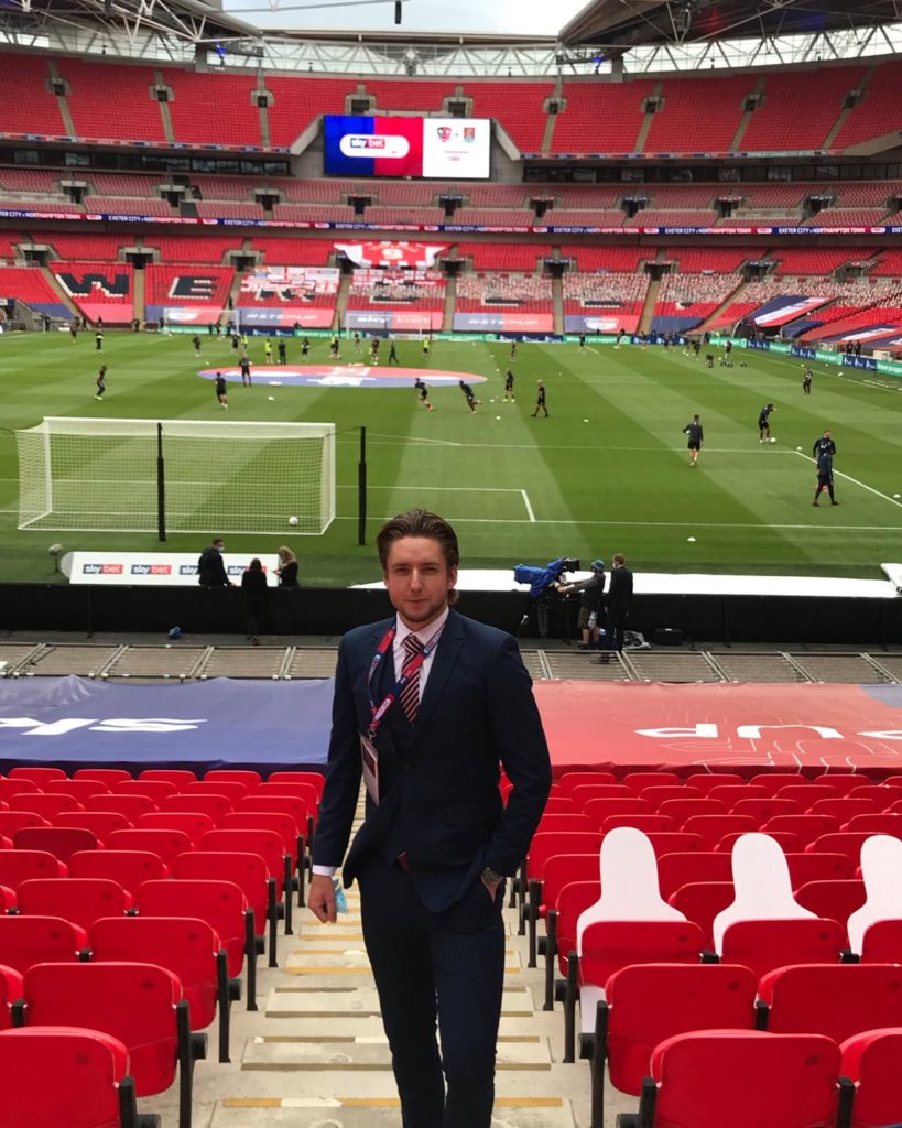 Matt Derrig at Wembley.