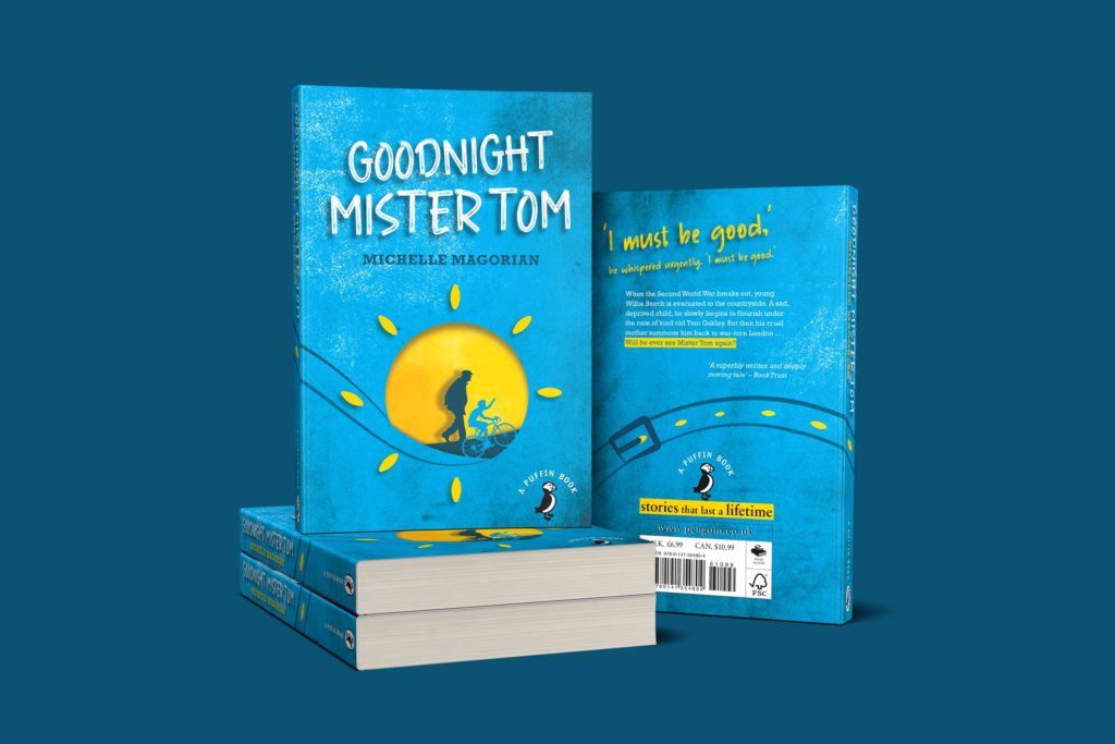 Jocelyn's book cover design for Goodnight Mr Tom.
