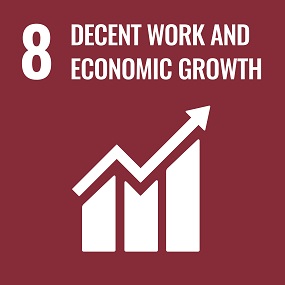 SDG8 Decent Work and Economic Growth tile