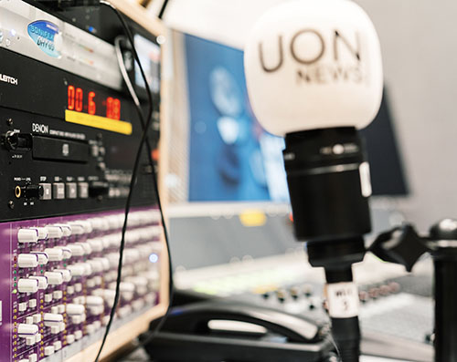 UON news microphone