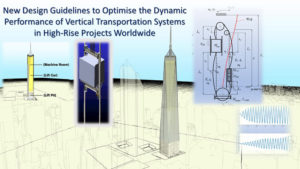 New Design Guidelines to Optimise the Dynamic Performance of Vertical Transportation Systems in High-Rise Projects Worldwide. Robust algorithms developed to analyse and control the dynamic behaviour and interactions transformed the Engineering practice and capacity of designing safety standard-compliant high-rise lift installations.