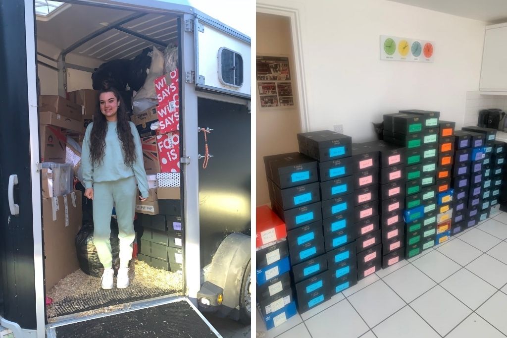 Student Maddison-Vale Ellson and Ukraine charity donations