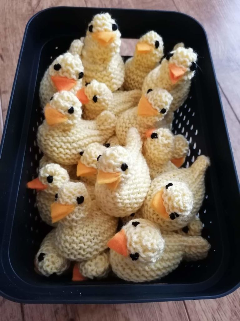 Donna's Angels knitted chicks