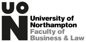 University of Northampton Faculty of Business & Law logo which is text