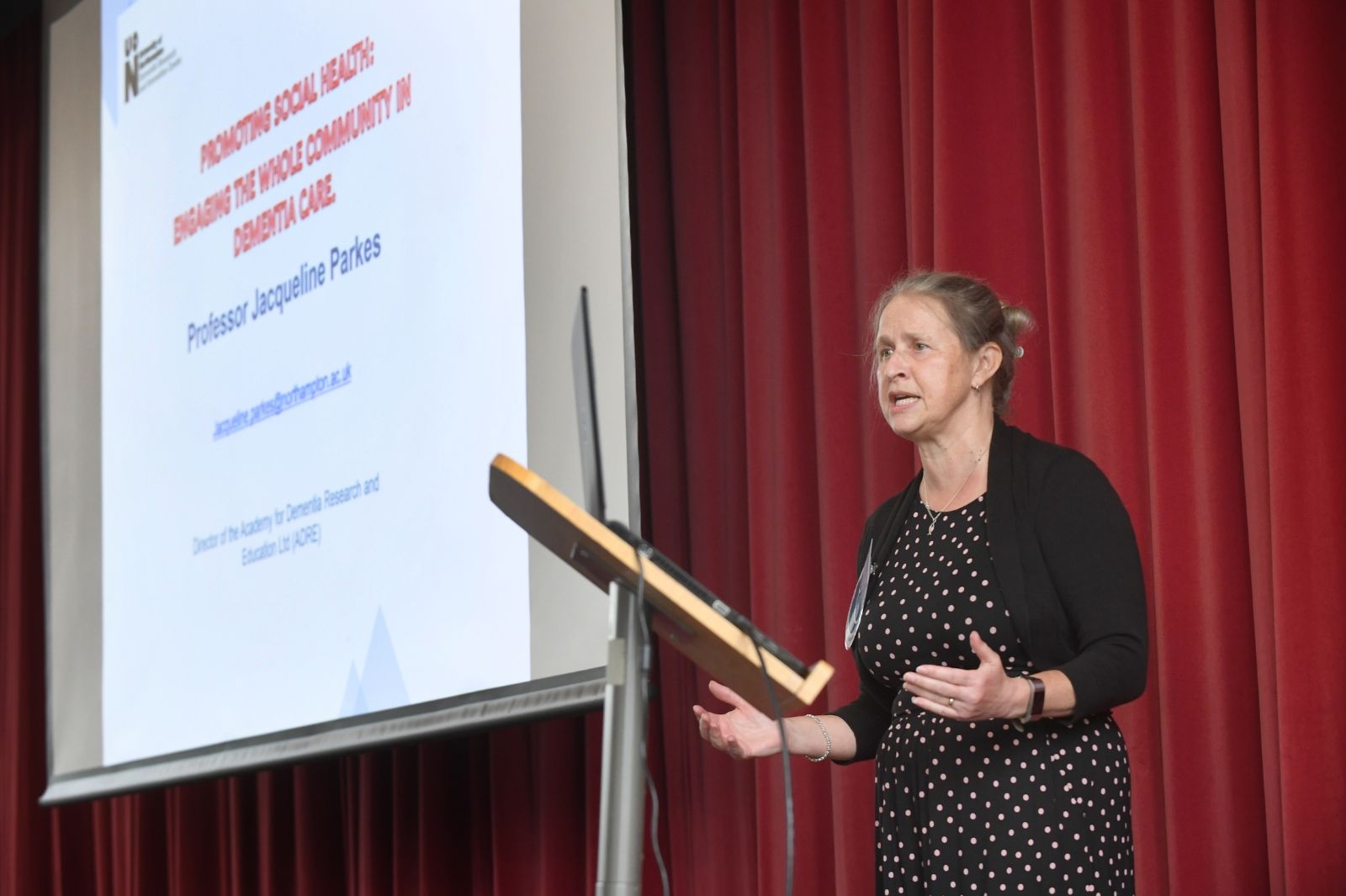 NDRIC ADRE Dementia Conference Prof. Jacqueline 'Jackie' Parkes