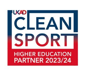 UKAD Clean Sport Higher Education Partner 2023/24 logo