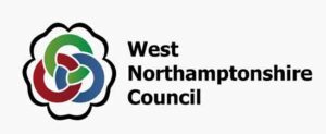 The picture shows the official brand logo for West Northamptonshire Council