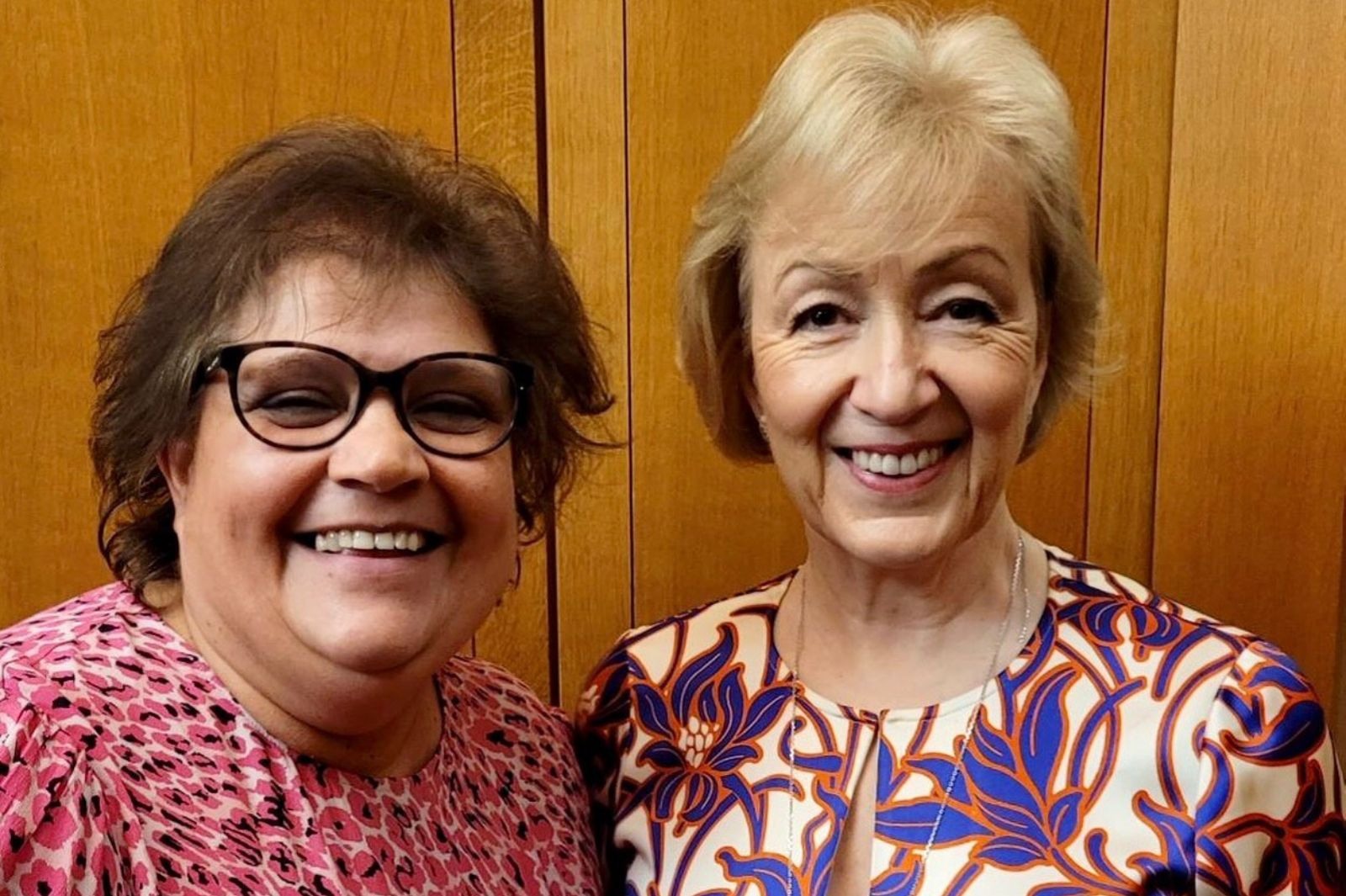 Professor Eunice Lumsden and the Rt Hon Andrea Leadsom.