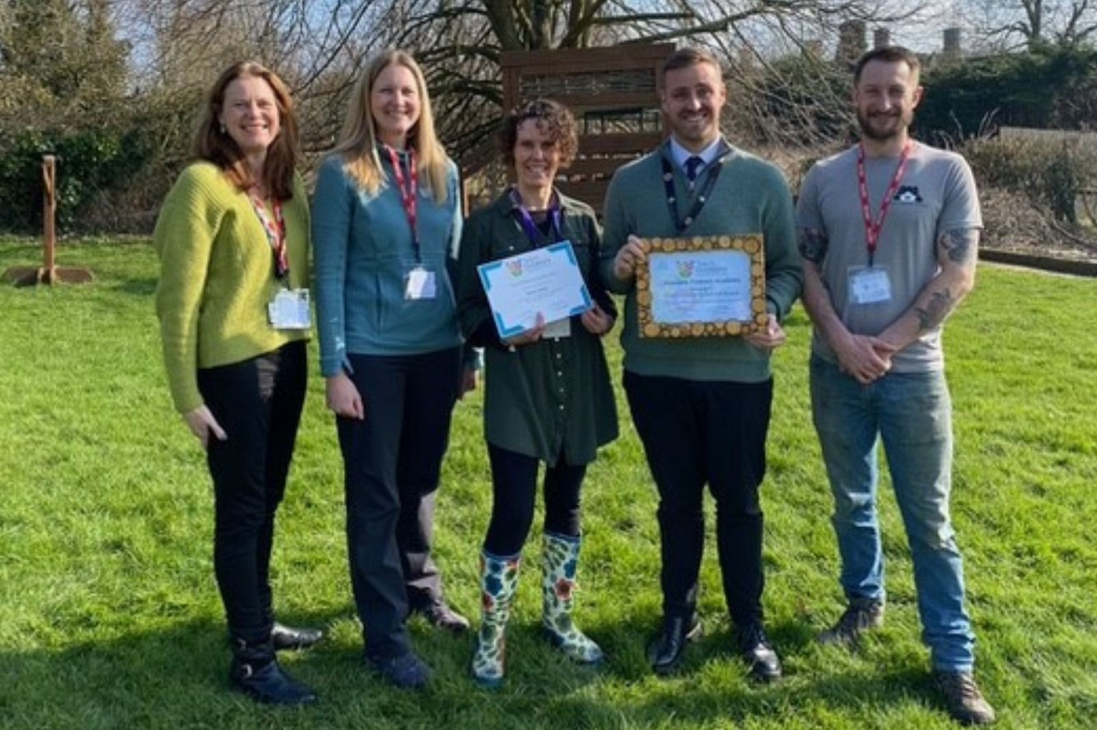 Helen Tiplady and Teach Outdoors' Jo Clanfield.