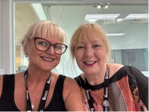 Vicki Clarke and Moira Richardson from Dental Nursing at UON