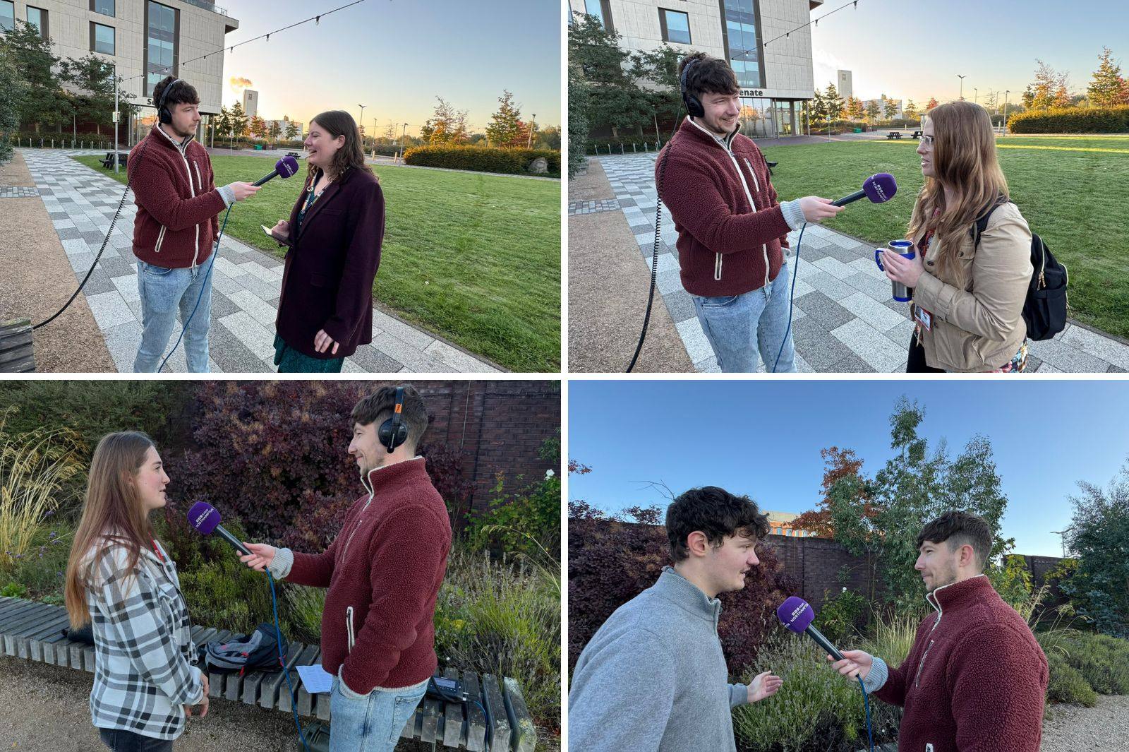 BBC Radio Northamptonshire Alice Wilby students