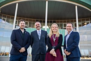 Futureskills partners and MP Mike Reader.