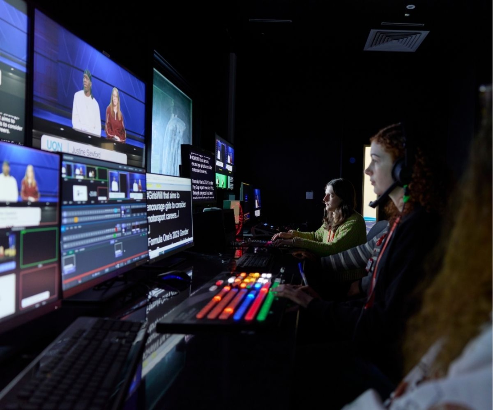 UON Multimedia Journalism Students Editing