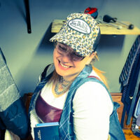 Lyds Button, a final year Fashion Marketing and Promotion student