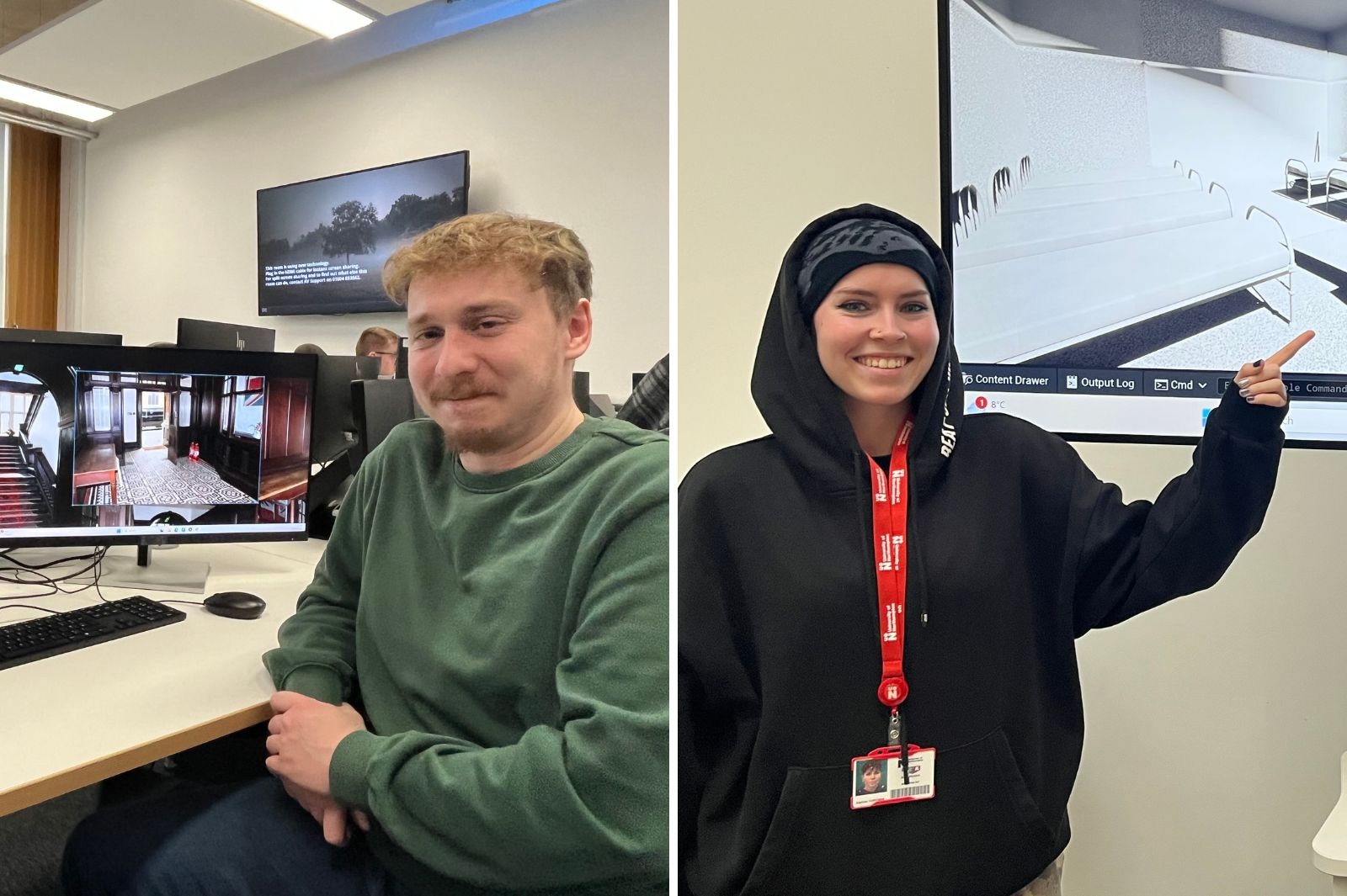 Games Art students Ali Bonham and Elizia Pereira.