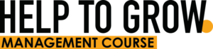 Help To Grow Management Course logo - which has 'Help To Grow' large, with Management course smaller and underneath.