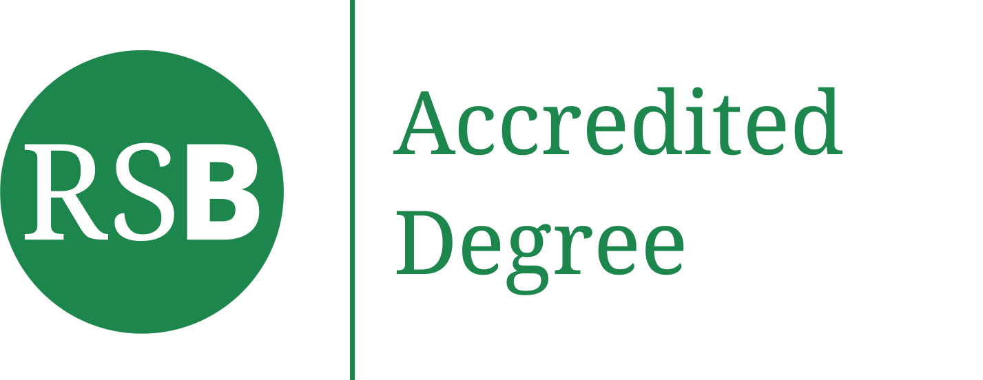 Royal Society of Biology accredited degree logo