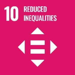 SDG10 Reduced Inequalities tile with logo