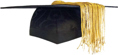 Chief Operating Officer and Chair of Council graduation hat