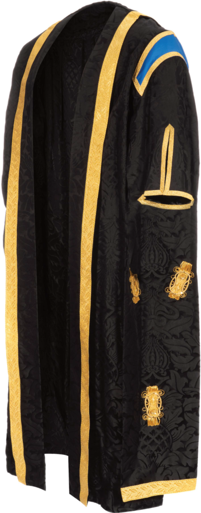 Deputy Vice-Chancellor graduation gown from the front