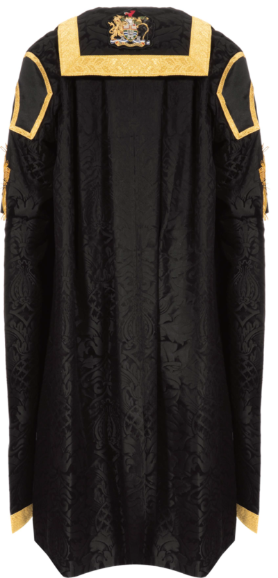 Vice-Chancellor graduation gown from the back