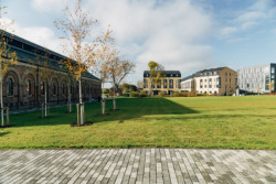 Engine shed and accommodation