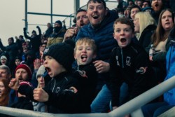 Football crowd photo taken by Izzy Poles.