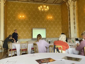 Professor Mark Rothery introduces a presentation called Wellbeing Past and Present at Wrest Park