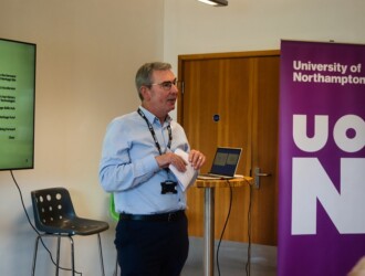 John Sinclair presents at the Heritage Skills Hub launch